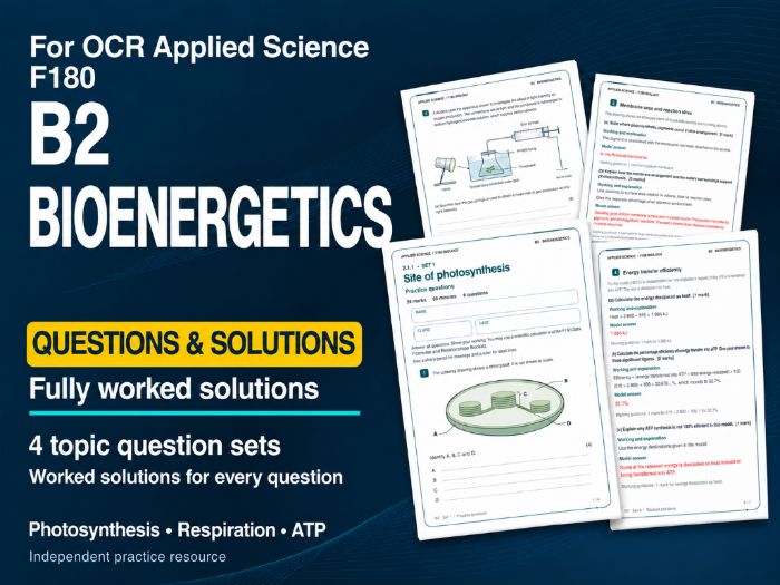 OCR AAQ Applied Science - F180 B2 Practice Questions