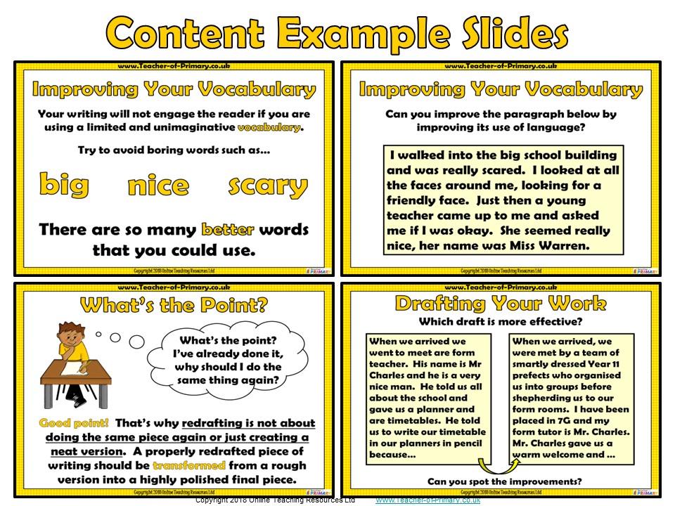 Drafting How to Improve Writing Teaching Resources