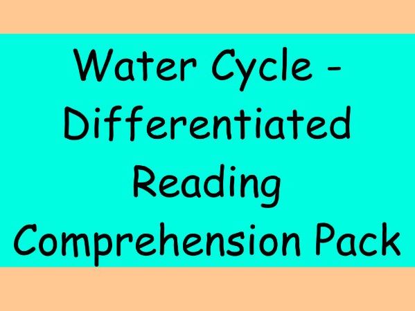 The Water Cycle – Differentiated Reading Comprehension Pack (LKS2)