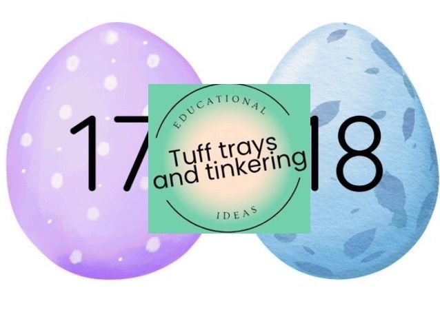 1-20 easter egg themed eggs