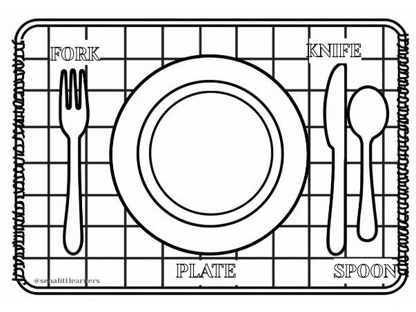 Interactive Coloring & Vocabulary Sheet for Early Years (EYFS)