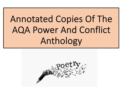 Annotated AQA Power And Conflict Anthology