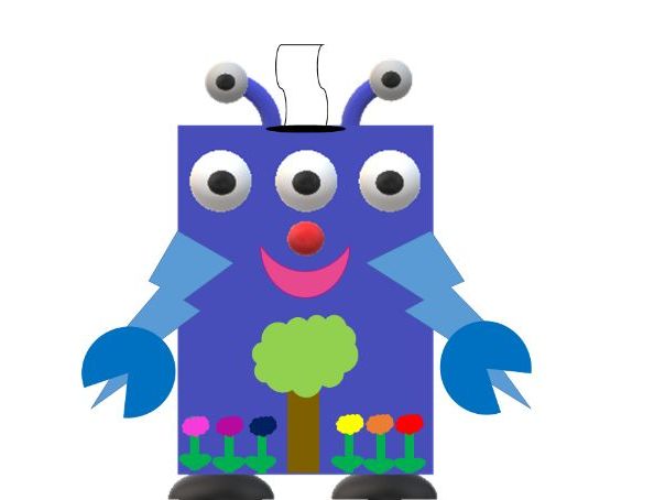 Early Years Paper Recycling - Aggie the Alien Loves Trees