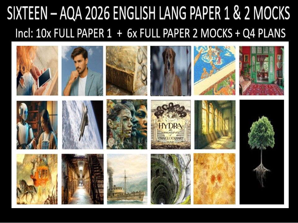 SIXTEEN - AQA PAPER 1 & 2 | 2026 FULL MOCKS | Q4 PLAN
