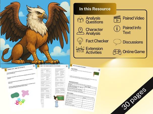 Gryphon by Charles Baxter - 1 Week Teaching Unit - Worksheets, Video, Analysis