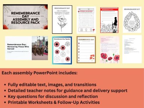 Remembrance Day Assembly and Resource Pack - 2025