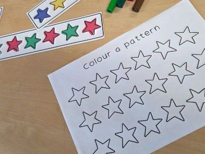 Colour a pattern