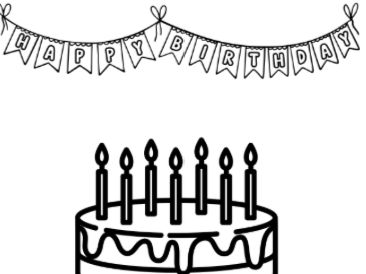 Print your own Birthday cards and colour