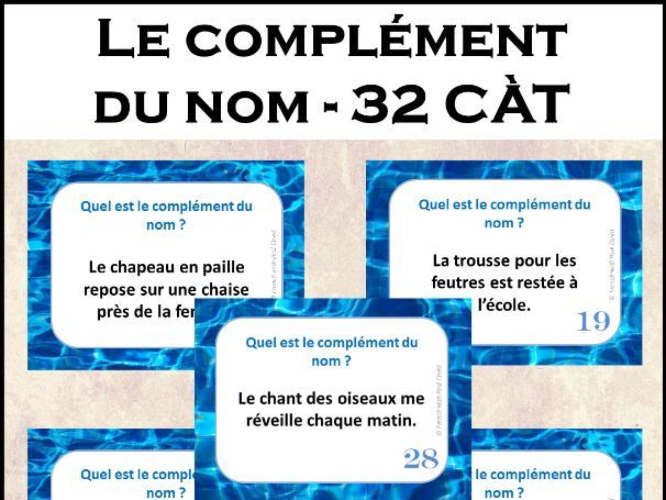 Le complément du nom - 32 CÀT