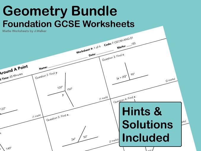 Geometry Bundle – GCSE Maths (Foundation Tier)