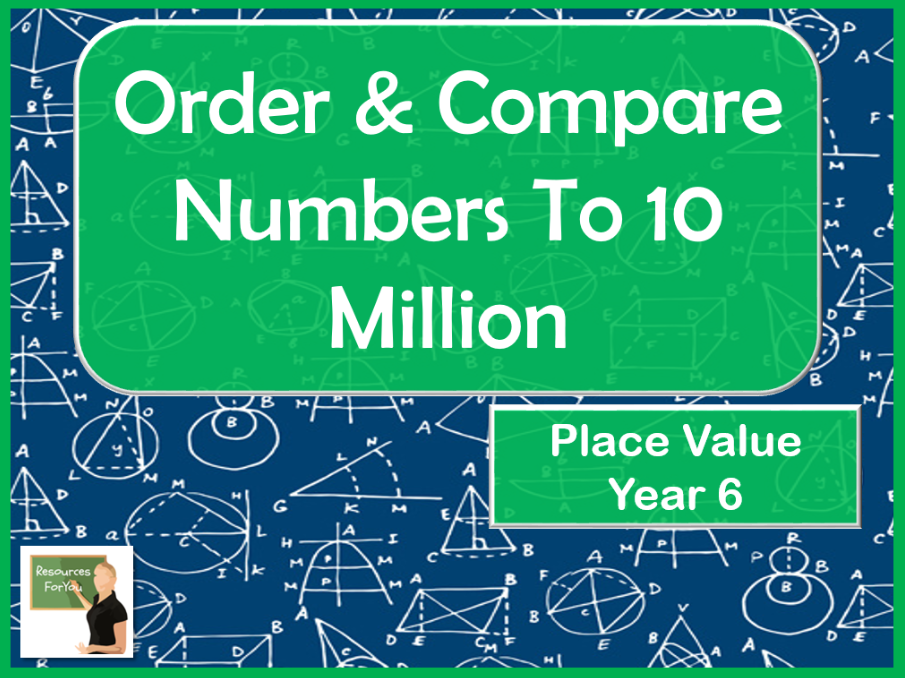 Maths Order And Compare Numbers To 10 Million Teaching Resources