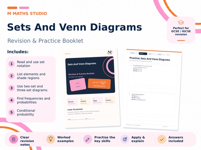 Sets and Venns | Revision Booklet