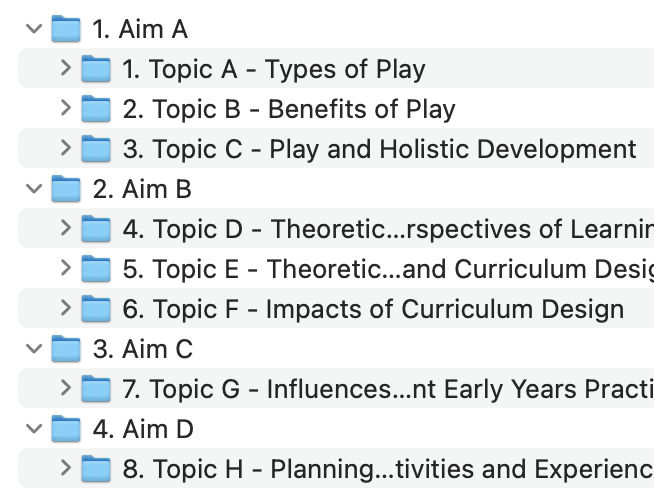 BTEC AAQ Early Childhood Development - Unit 3 (Bundle)