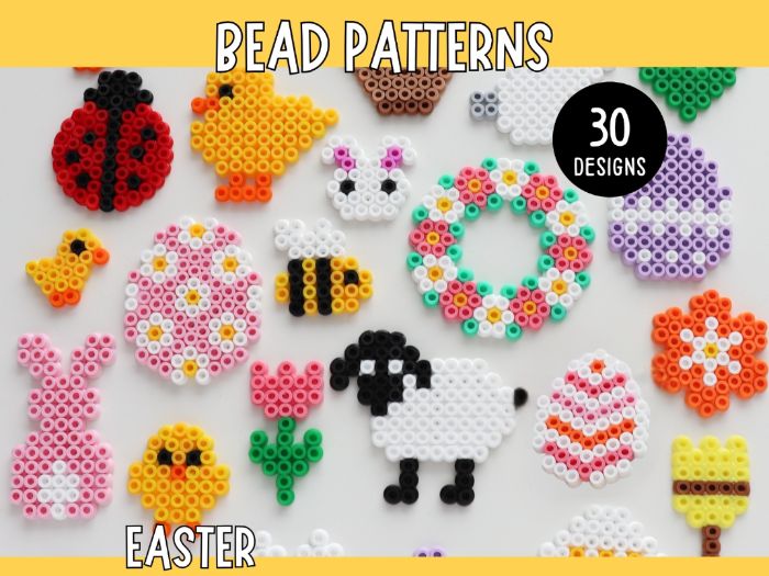 30 Easter Bead Patterns - Printable Templates