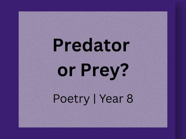 In the Wild — Poetry Analysis Lesson | Behaviour, Power & Interpretation | Year 8 (KS3)