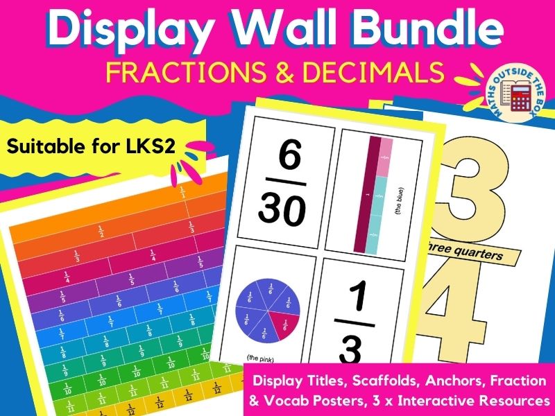 Fractions & Decimals Wall Display Bundle (LKS2)