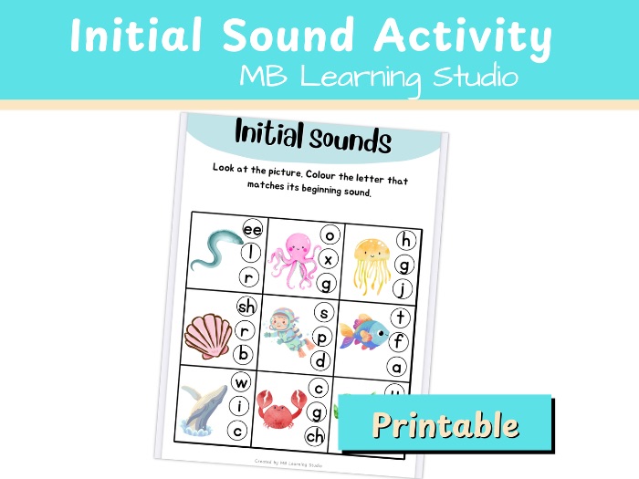 Ocean Initial Sounds Activity