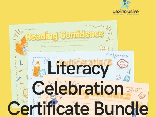 Lexinclusive® Literacy Celebration Certificate Bundle
