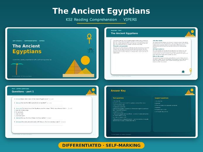 The Ancient Egyptians — KS2 Reading Comprehension