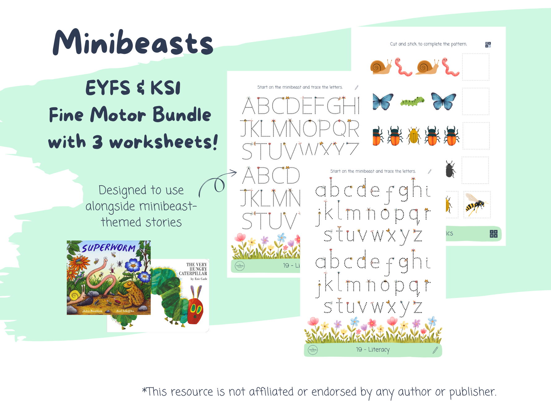 Minibeasts Fine Motor Continuous Provision Bundle
