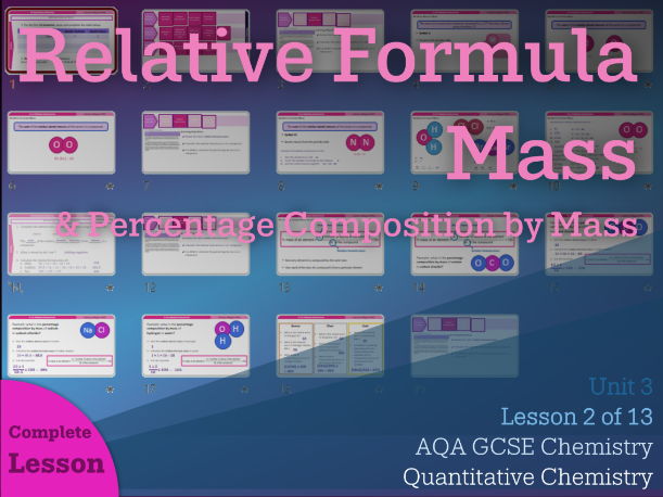 Relative Formula Mass & Percentage Composition by Mass || Quantitative Chemistry | AQA Chemistry