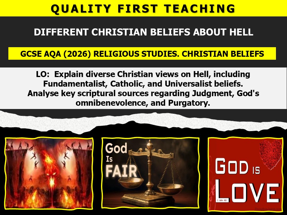 HELL. CHRISTIAN BELIEFS. AQA. 2026