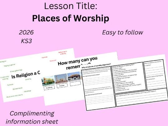 Yr7 RE – Places of Worship & Belonging (Is Religion a Celebration?)
