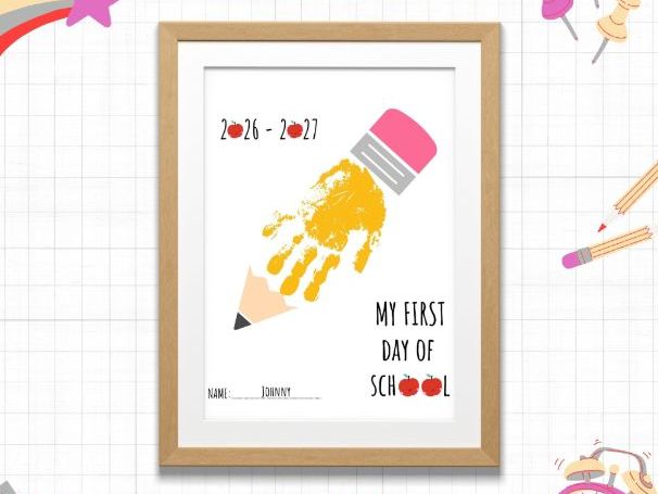 My First Day of School Handprint Craft | Fun Back-to-School Activity for Kids