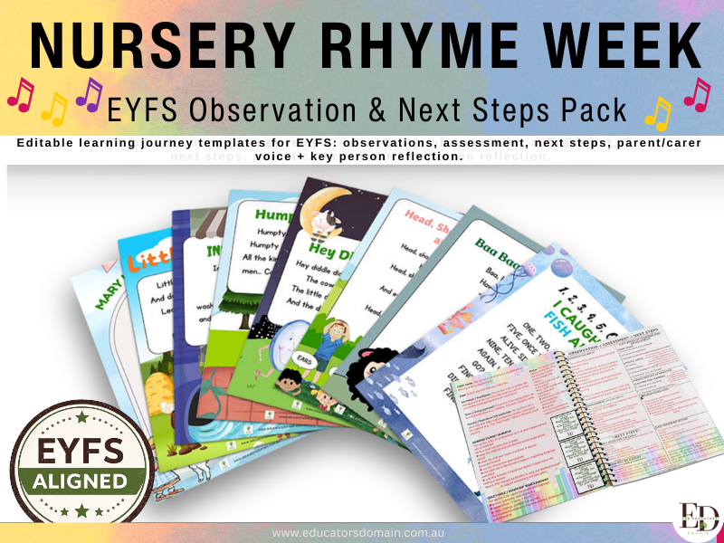 Nursery Rhyme Week EYFS Learning JourneyTemplates
