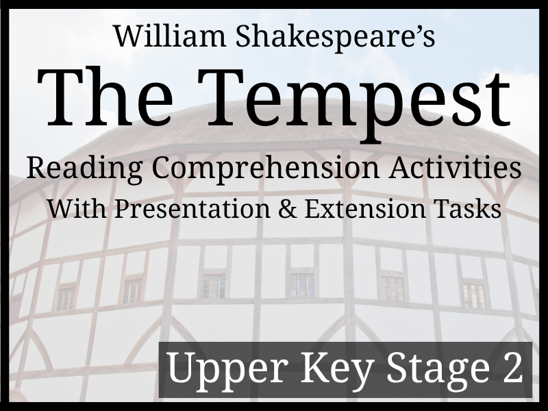 The Tempest Reading Comprehension Activities | Year 5 & Year 6 | UKS2