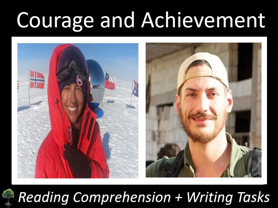 Courage + Achievement: 2 Reading Comprehension + Speech Writing Resources
