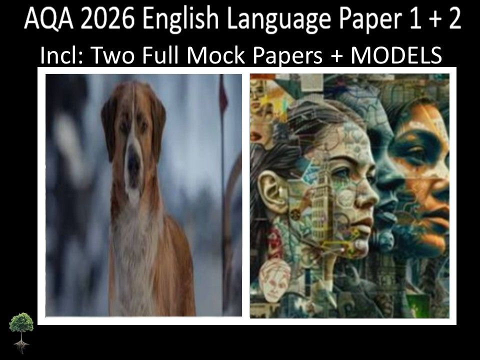 Two AQA 2026 English Language Paper 1 + 2 Mocks | MODELS