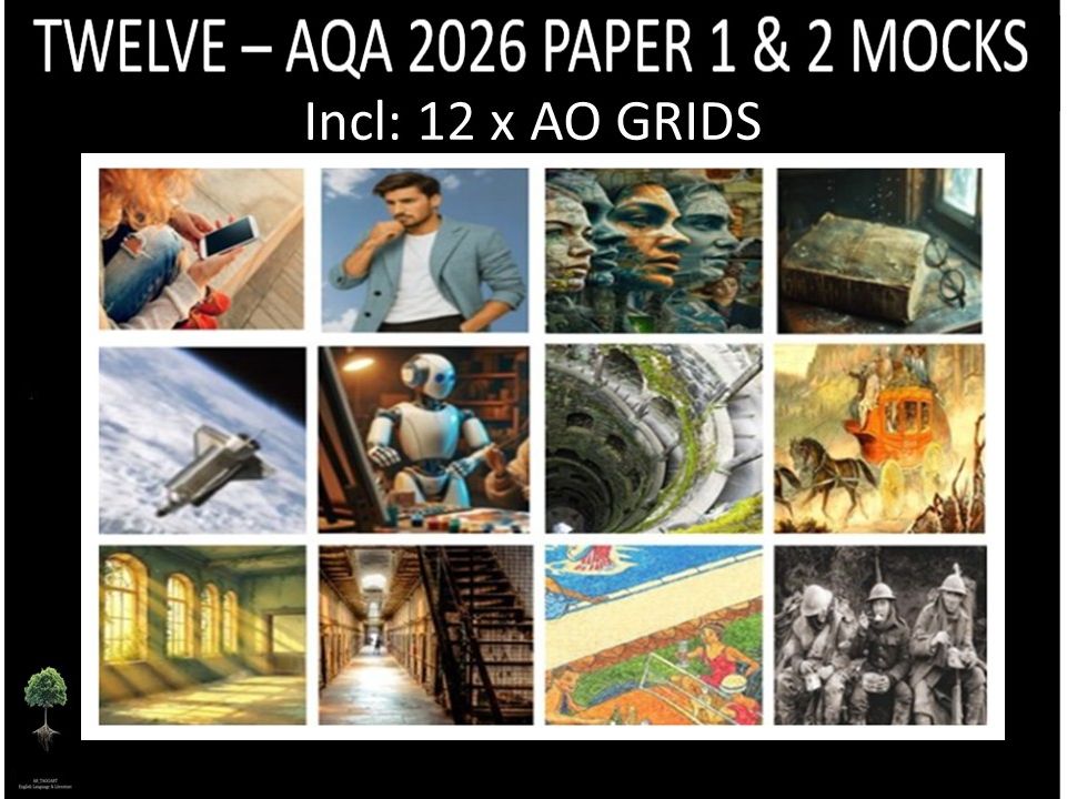 TWELVE - AQA PAPER 1 & 2 | 2026 FULL MOCKS | AO GRIDS