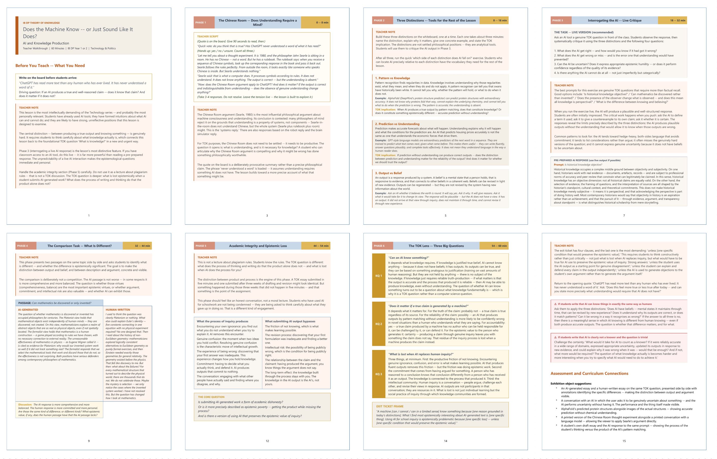 IB DP Theory of Knowledge (TOK): AI and Knowledge Production – Full ...