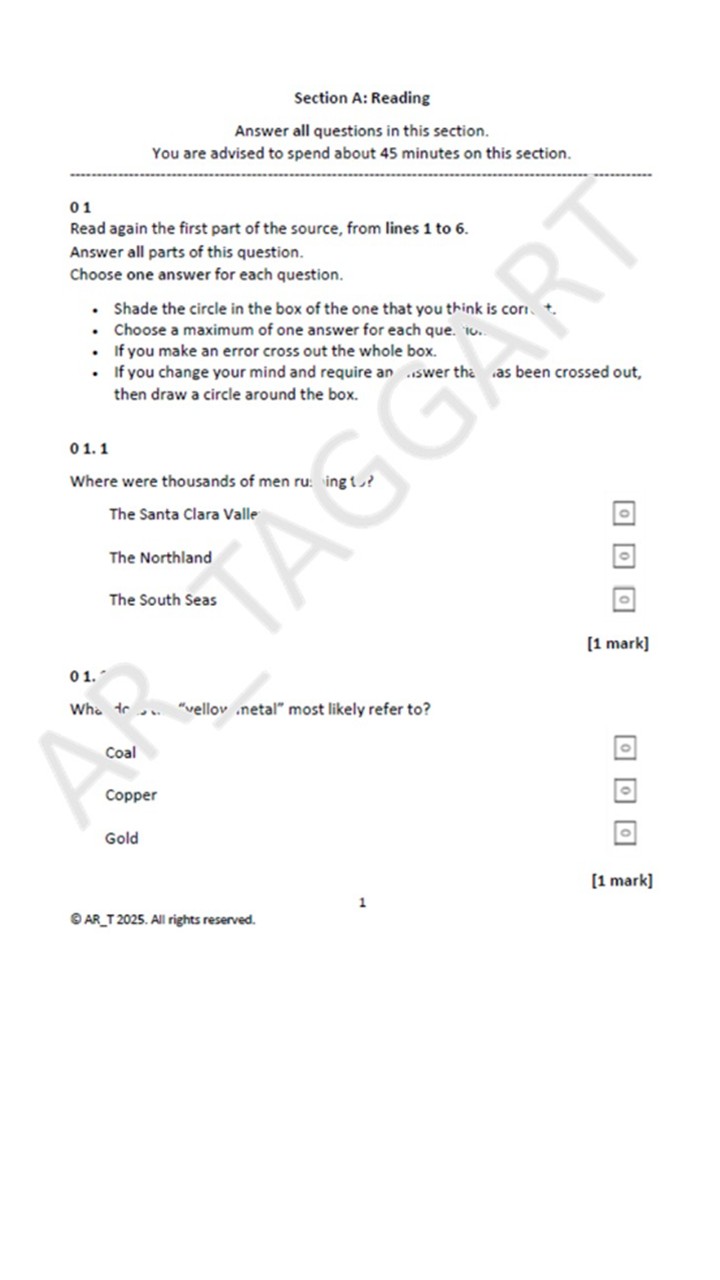 One AQA GCSE English Language Paper 1 Mock | Q4 Plan + Differentiated ...