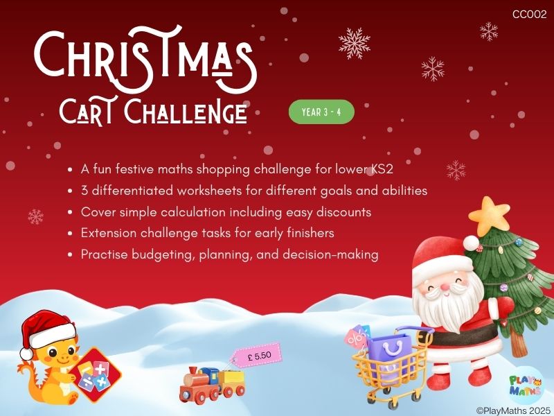 Maths Christmas Cart Challenge (year 3-4)