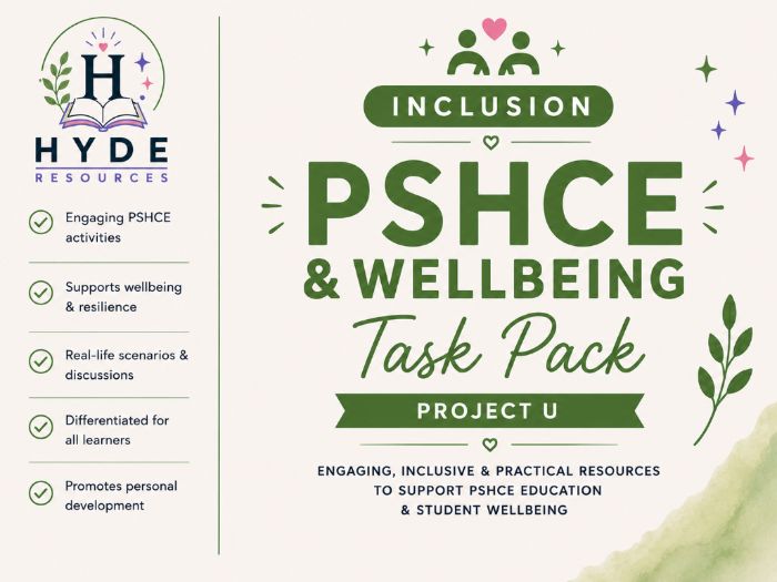 Project U: PSHCE & Wellbeing Task Pack
