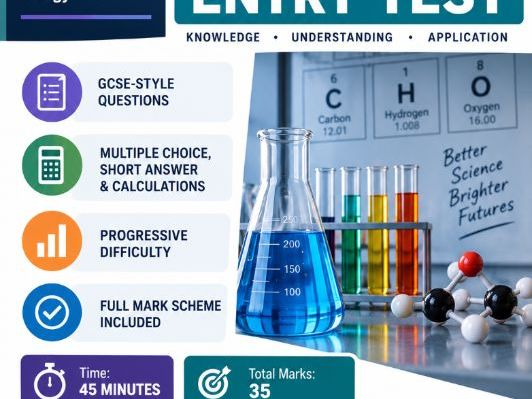 AQA GCSE Chemistry Entry Test
