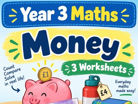 Year 3 Maths – Money | 3 Printable Worksheets