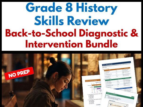 Grade 8 History Skills Review | Back-to-School Diagnostic