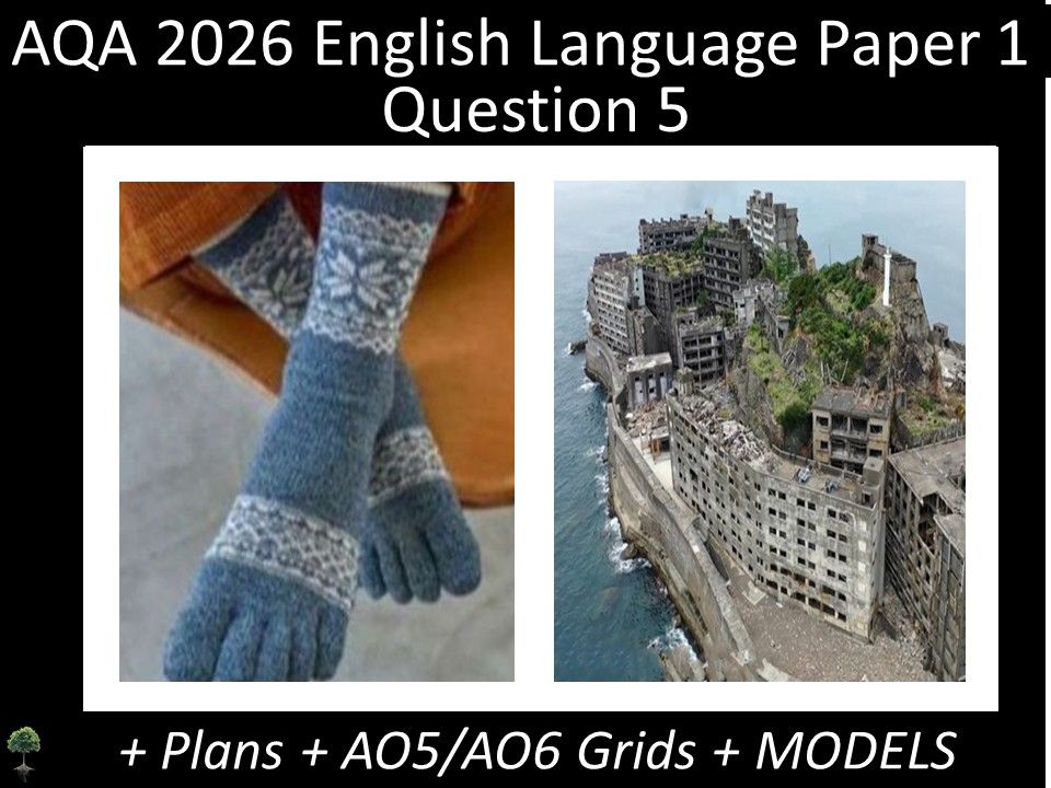 Two  Question 5 - AQA 2026 GCSE English Language Paper 1 | Plans, AO Grids, Models