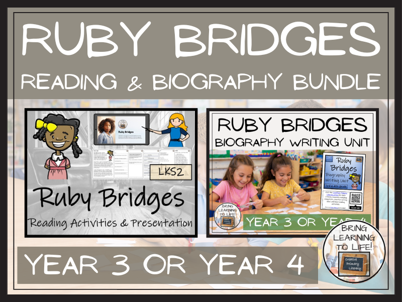 Ruby Bridges Reading Comprehension & Biography Bundle | LKS2