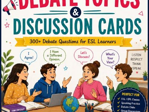 English Debate & Discussion Cards