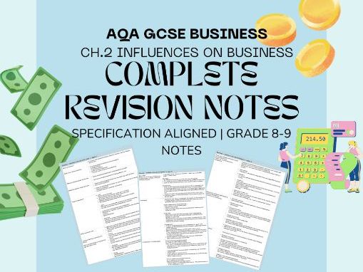 AQA GCSE Business – Influences on Business Revision Notes