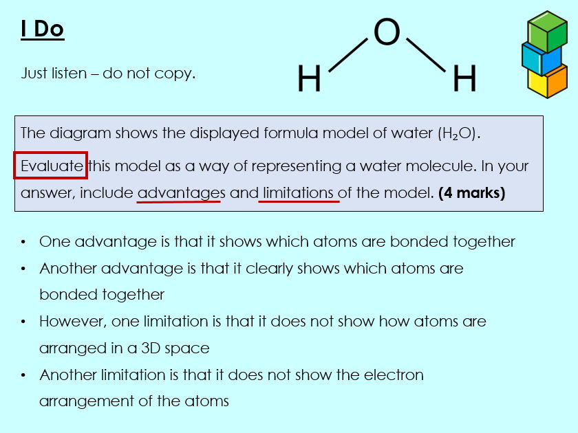 AQA GCSE - Models for covalent molecules