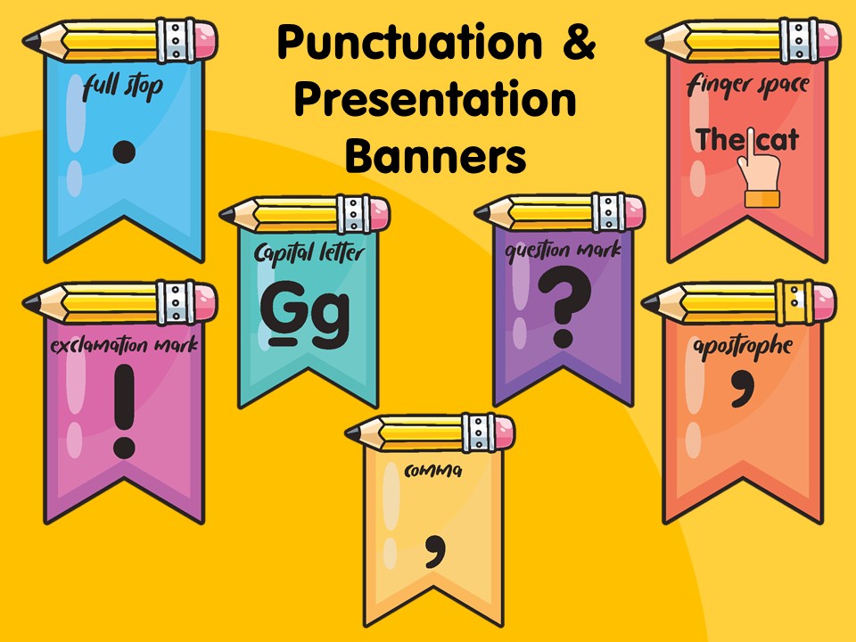 Punctuation and Presentation Banners- ready to print