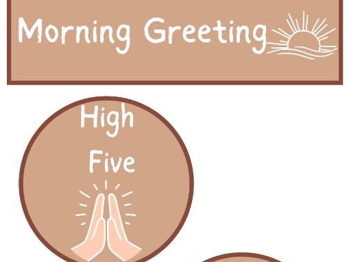 Morning Greeting Choice Board – 6 Fun Ways to Start the Day (PDF)