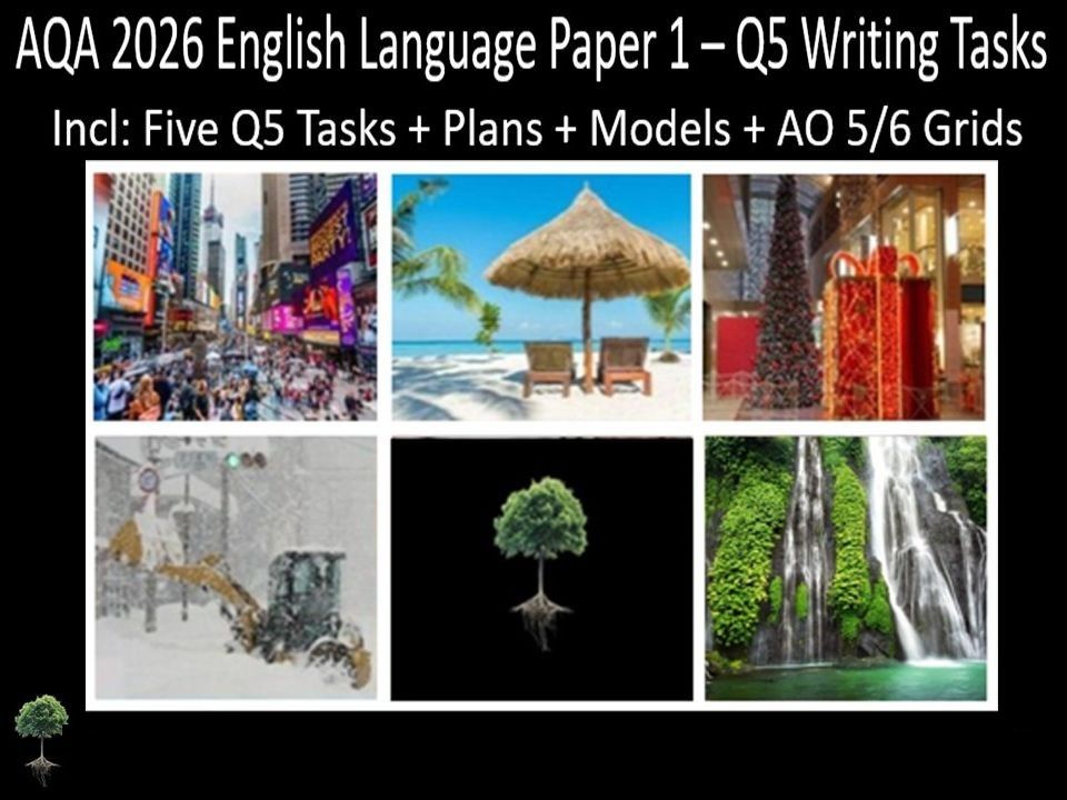 Five Question 5 - AQA 2026 GCSE English Language Paper 1 | Plans, AO Grids, Models