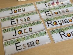 Snipped RWI pictures for name cards