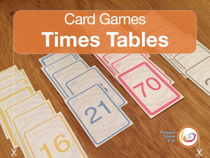 Times Tables Card Game for Times Tables and Multiples Teaching